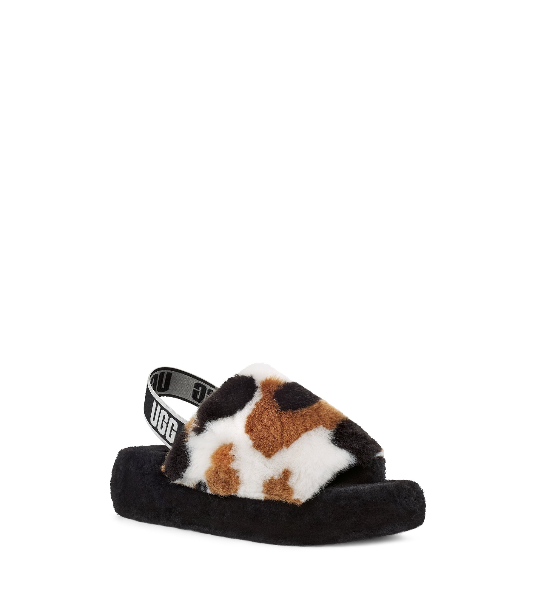 UGG - Womens Fluff Yeah Cow Print Slide
