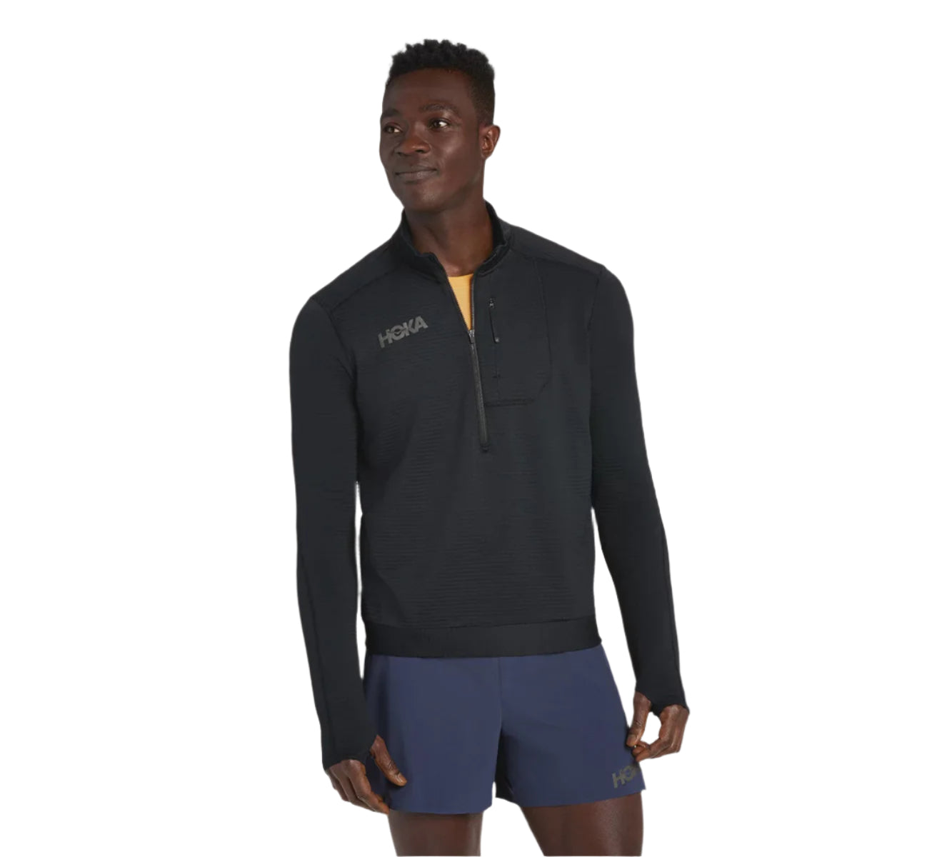 Men's Hoka 1/2 ZIP - BLACK