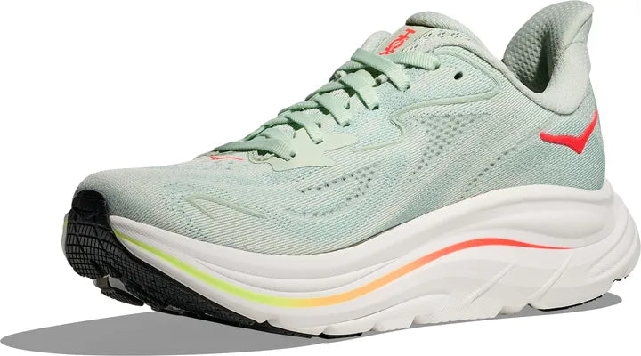 Women's Clifton 10 - Sea Glass/ Neon Flame