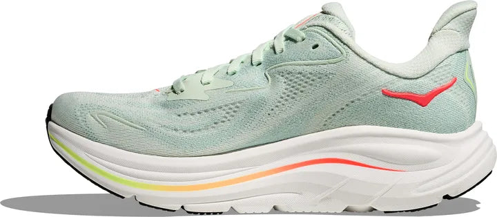 Women's Clifton 10 - Sea Glass/ Neon Flame