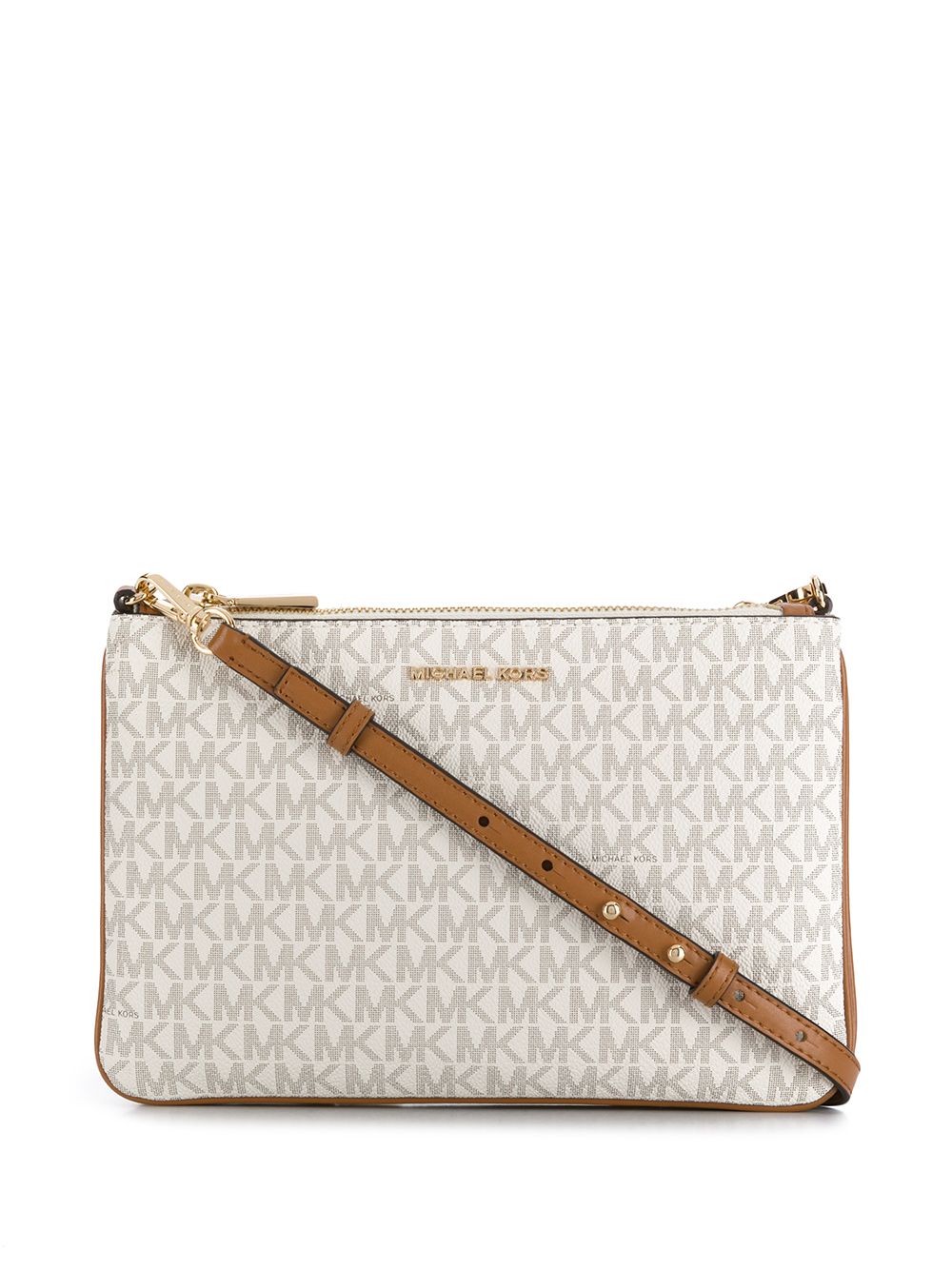 Michael Kors logo print crossbody bag
