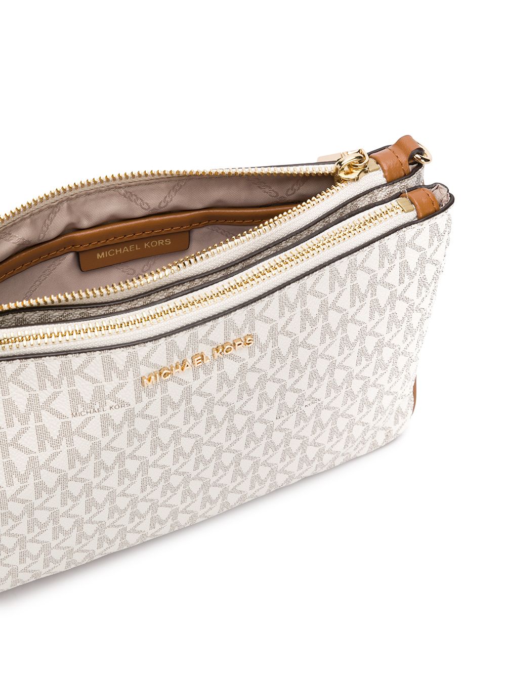 Michael Kors logo print crossbody bag