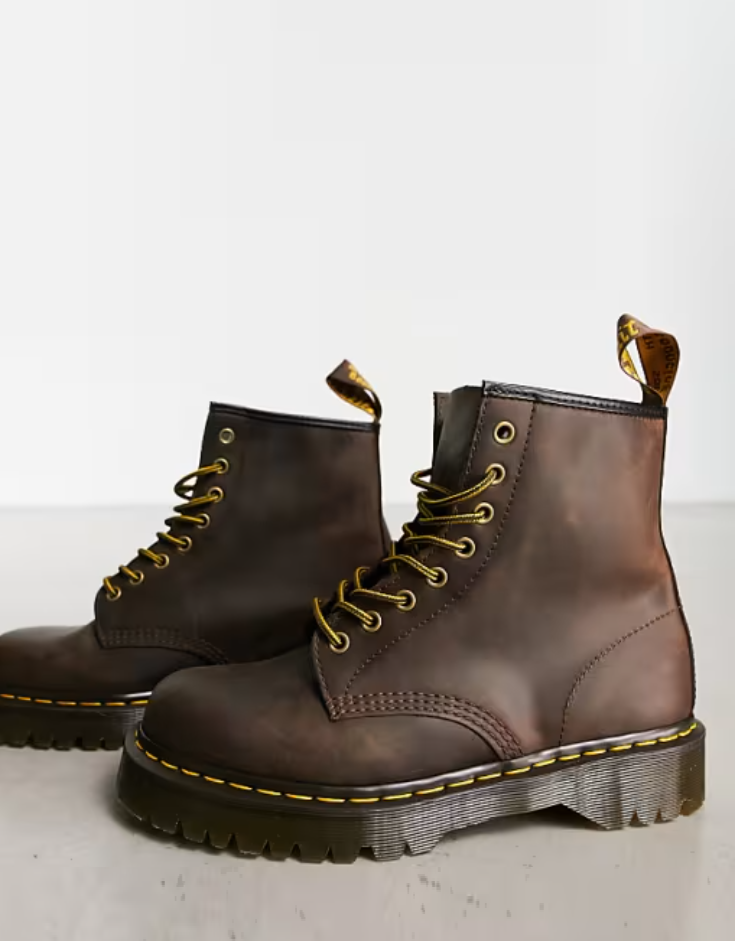 DR. MARTENS 1460 BEX AZTEC CRAZY HORSE BROWN