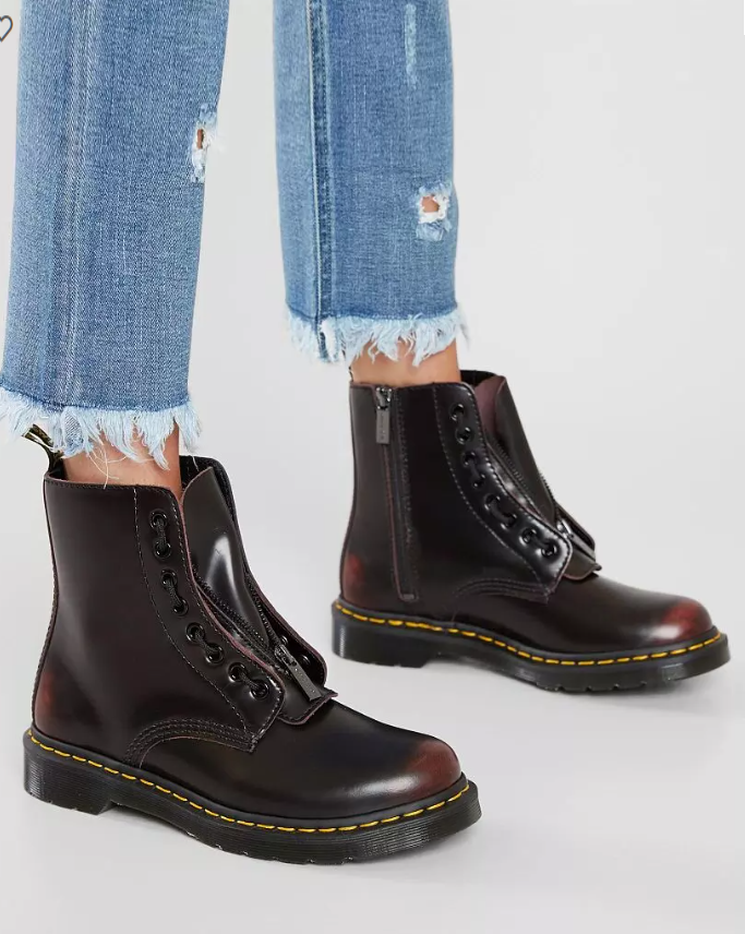 DR. MARTENS 1460 PASCAL FRONT-ZIP CHERRY ARCADIA