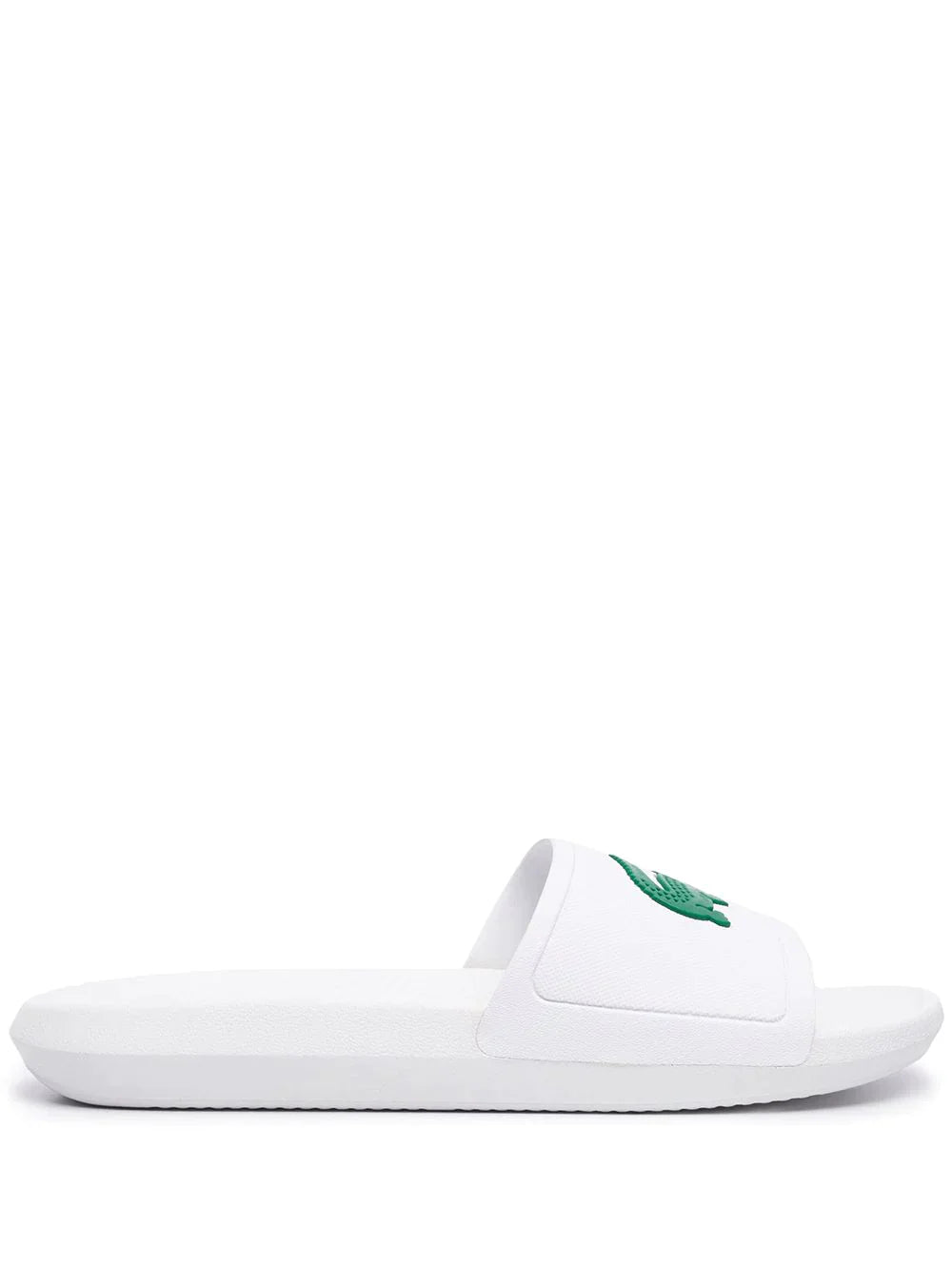LACOSTE LOGO-PRINT OPEN TOE SLIDES