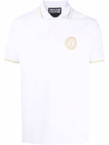 VERSACE JEANS COUTURE V-EMBLEM GOLFSHIRT