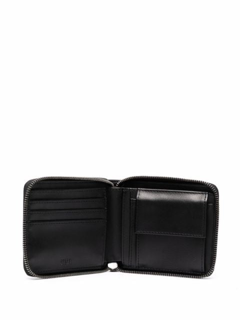 DIESEL LOGO-EMBOSSED ZIPPED WALLET
