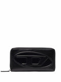 DIESEL LOGO-EMBOSSED ZIPPED PURSE