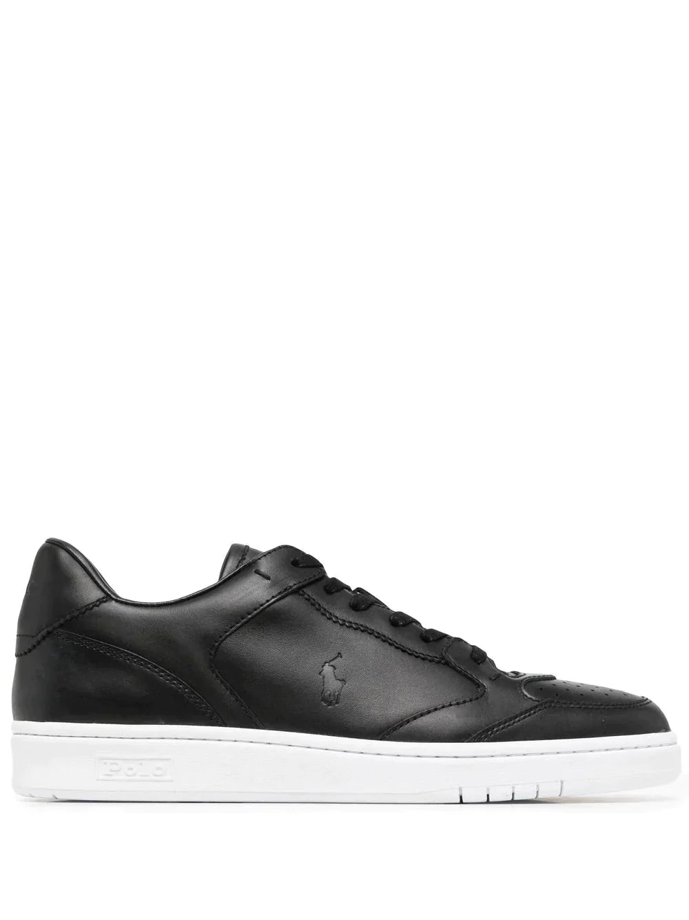 POLO RALPH LAUREN DEBOSSED-PONY DETAIL SNEAKERS