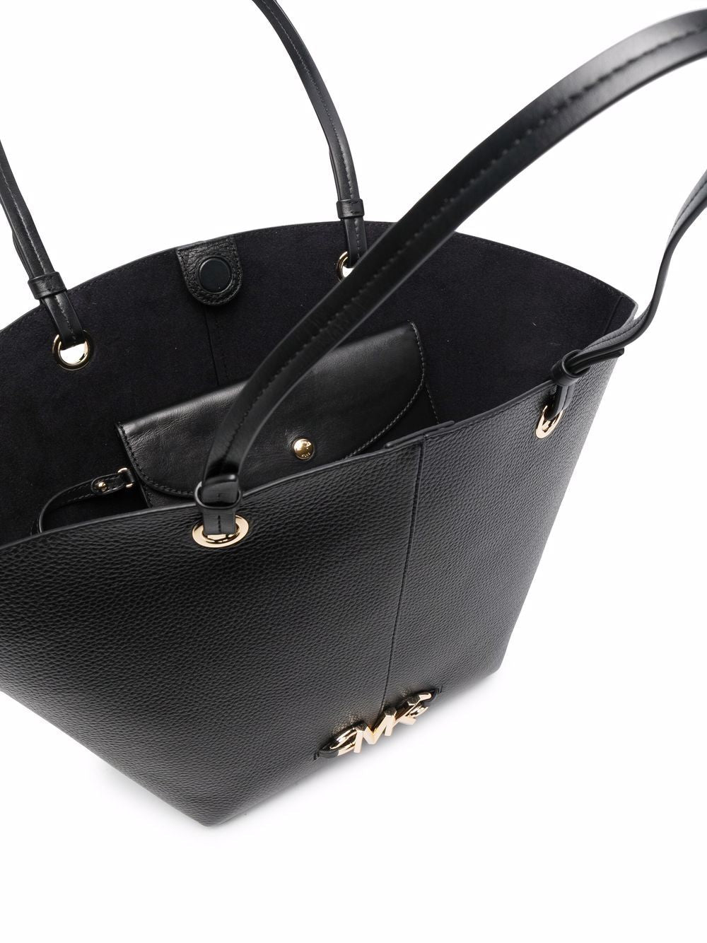 Michael Kors logo-plaque leather tote bag