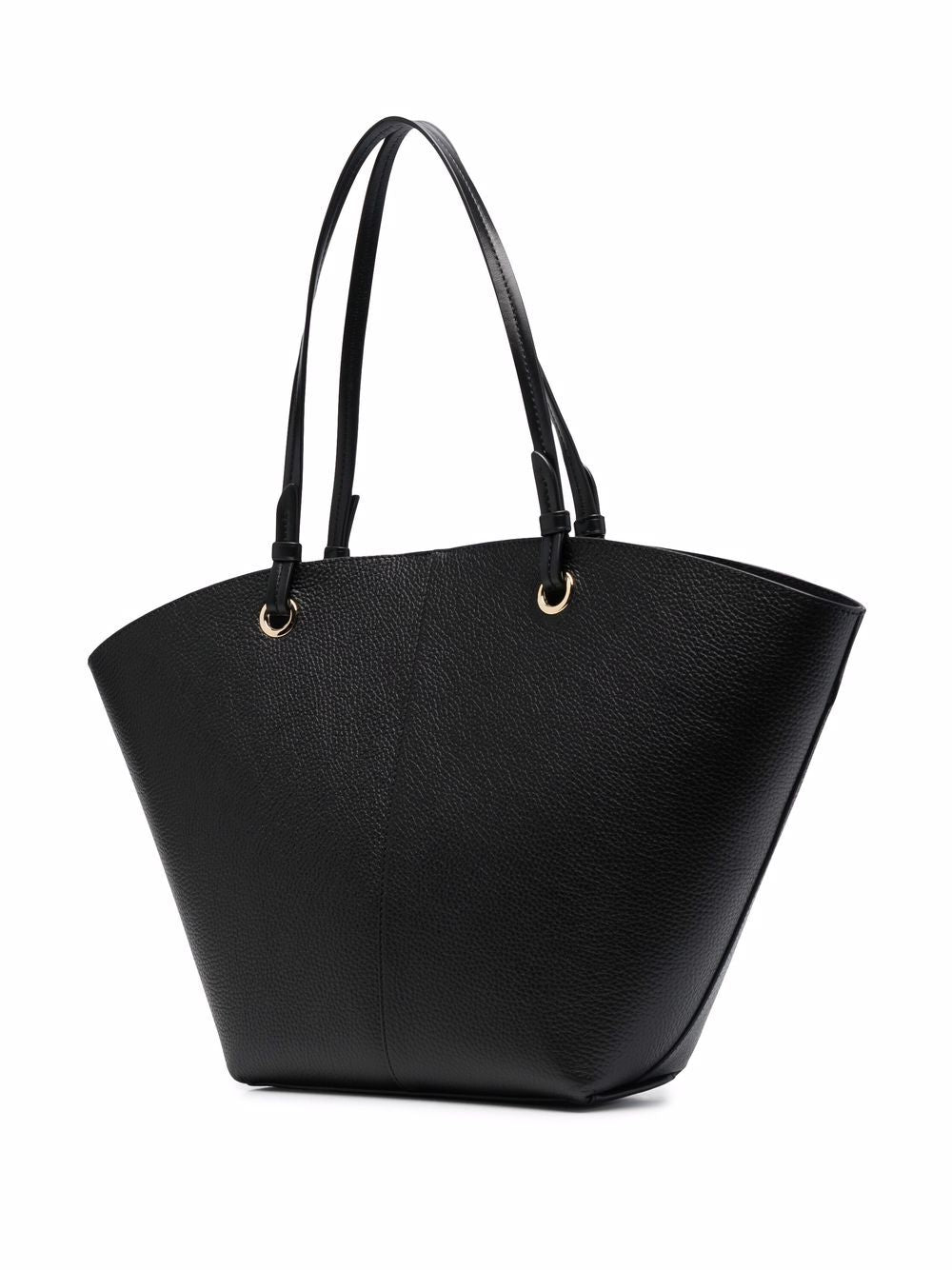 Michael Kors logo-plaque leather tote bag