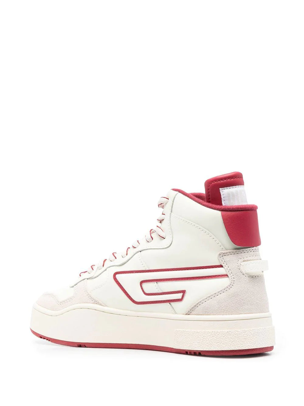 DIESEL LOGO-PATCH HIGH TOP SNEAKERS