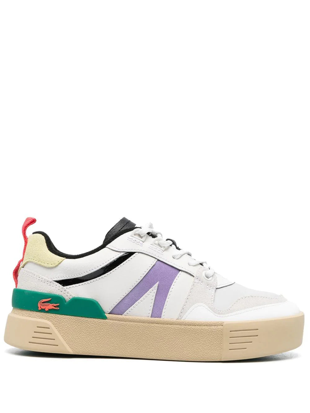 LACOSTE WOMEN'S L001 COLOUR-WAY FLATFORM SNEAKERS