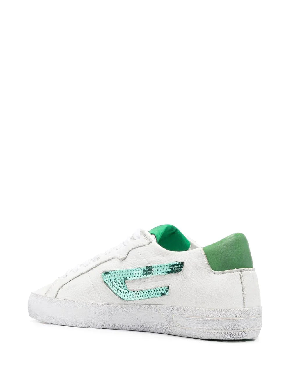 DIESEL WOMEN'S SEQUIN-LOGO LOW-TOP SNEAKERS
