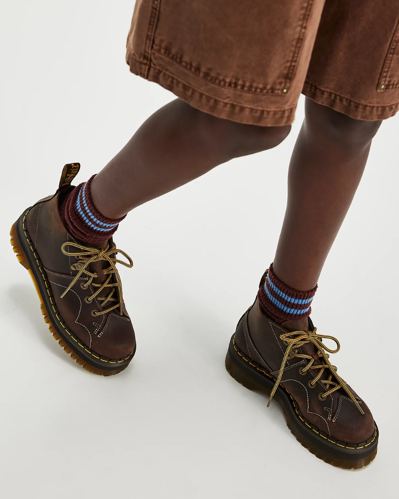 DR. MARTENS CHURCH QUAD AZTEC CRAZY HORSE BROWN