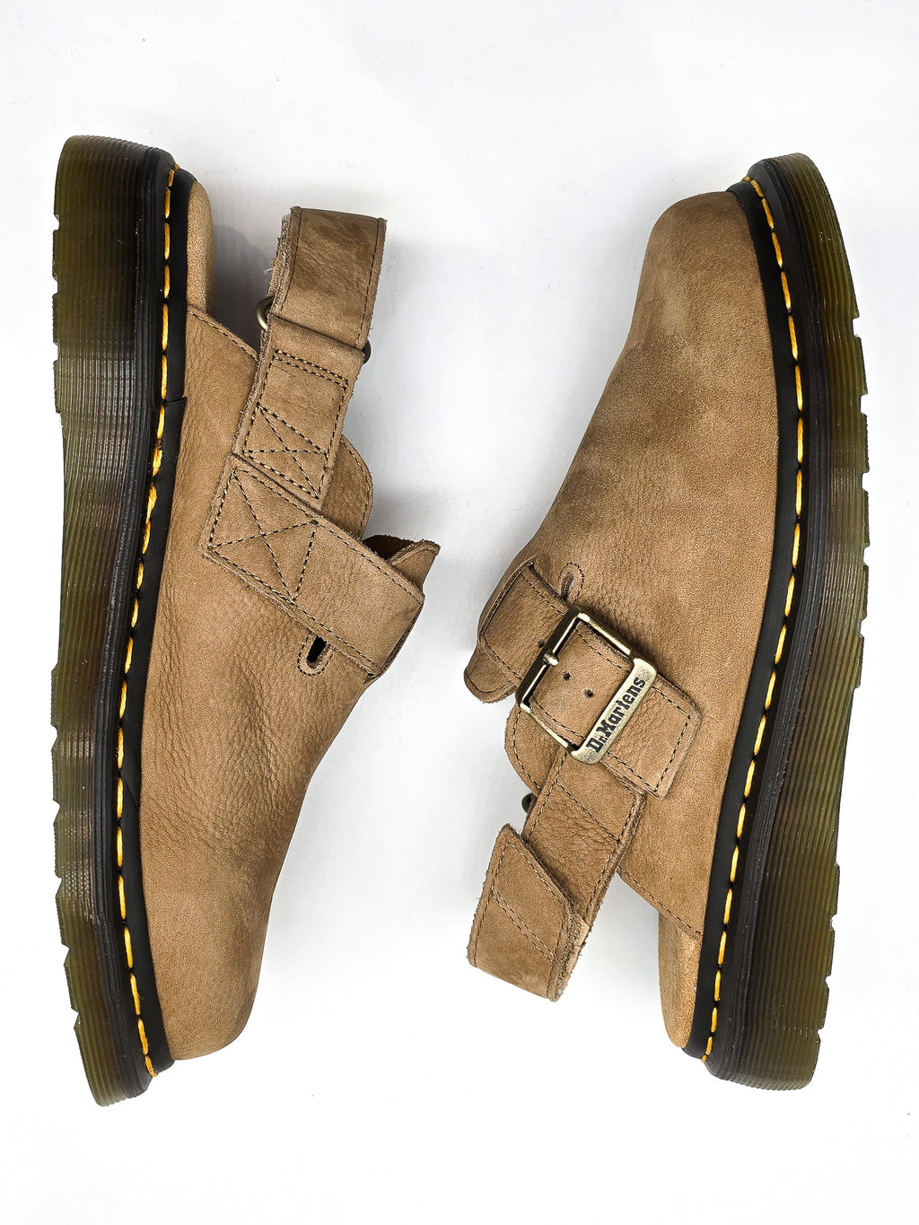 DR. MARTENS JORGE II SAVANNAH TAN SUEDE SLINGBACK MULE