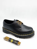DR. MARTENS ROUND SHOE LACES BROWN + YELLOW 65cm