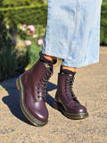 DR. MARTENS 1460 BURGUNDY SMOOTH