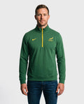 Springboks Nike Mens Half Zip Sweater Gorge Green