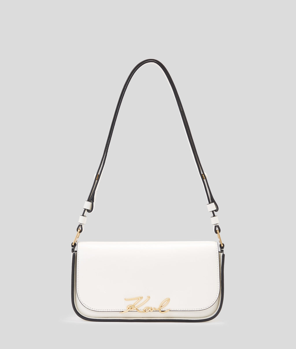 K/Signature two-way crossbody bag