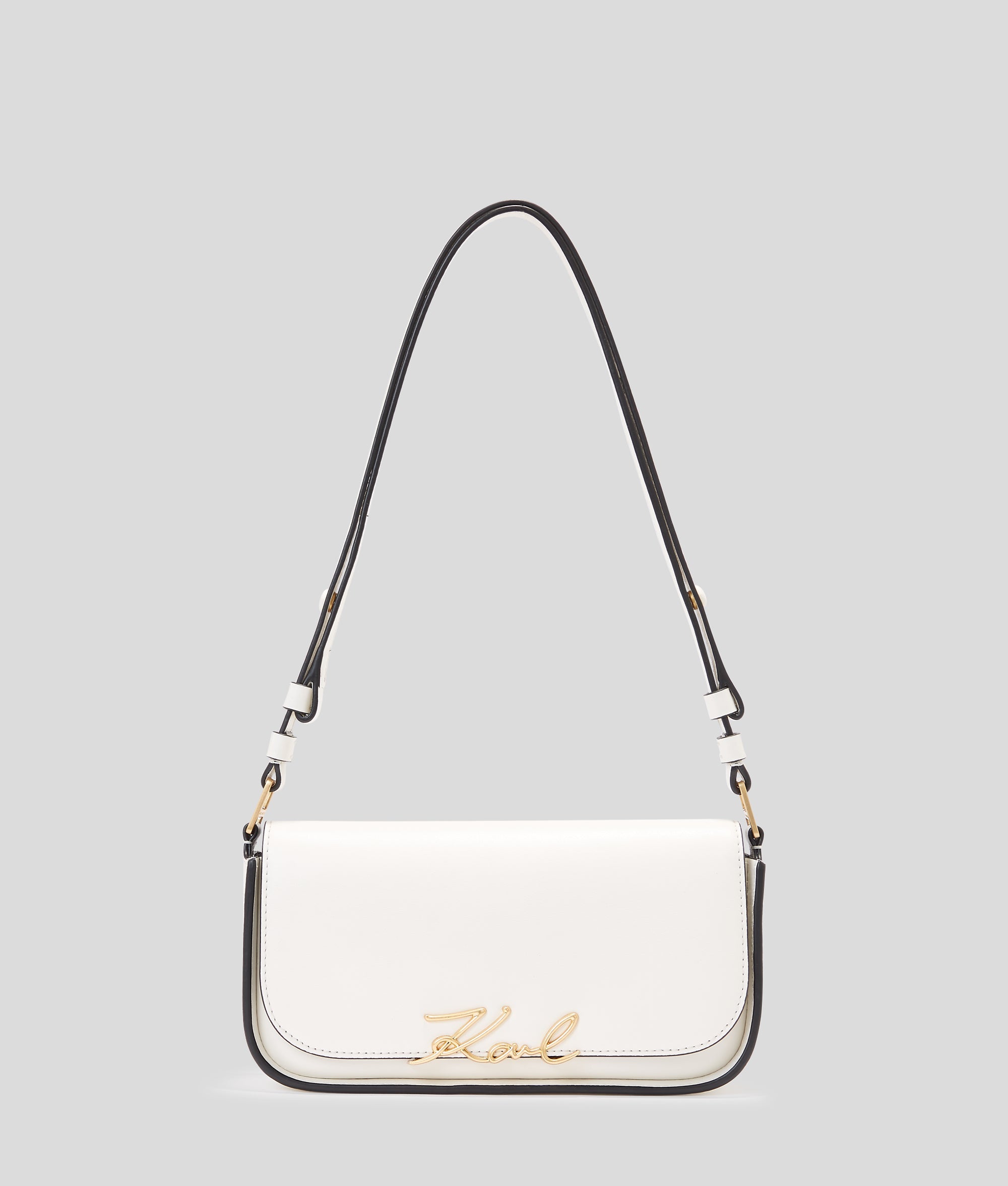 K/Signature two-way crossbody bag
