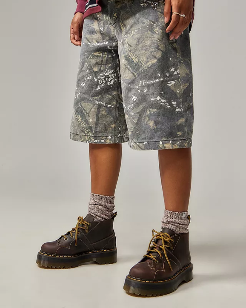 DR. MARTENS CHURCH QUAD AZTEC CRAZY HORSE BROWN