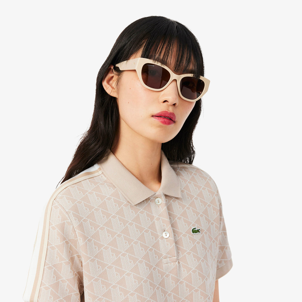 Slim Fit Monogram Jacquard Polo Dress