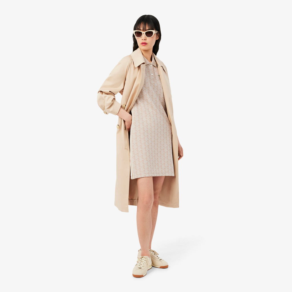 Slim Fit Monogram Jacquard Polo Dress