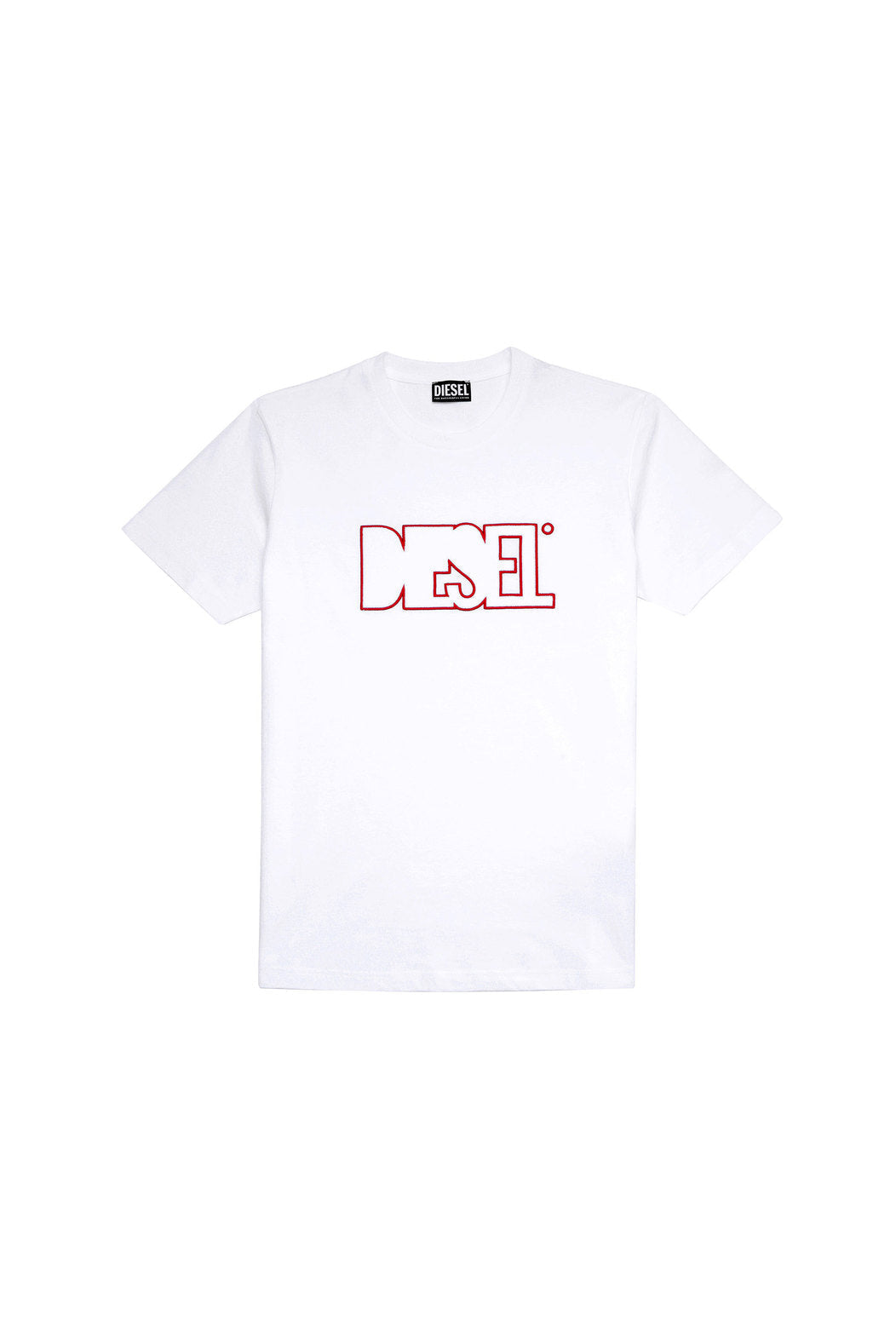 DIESEL GREEN LABEL T-SHIRT WITH FLEECE PATCH
