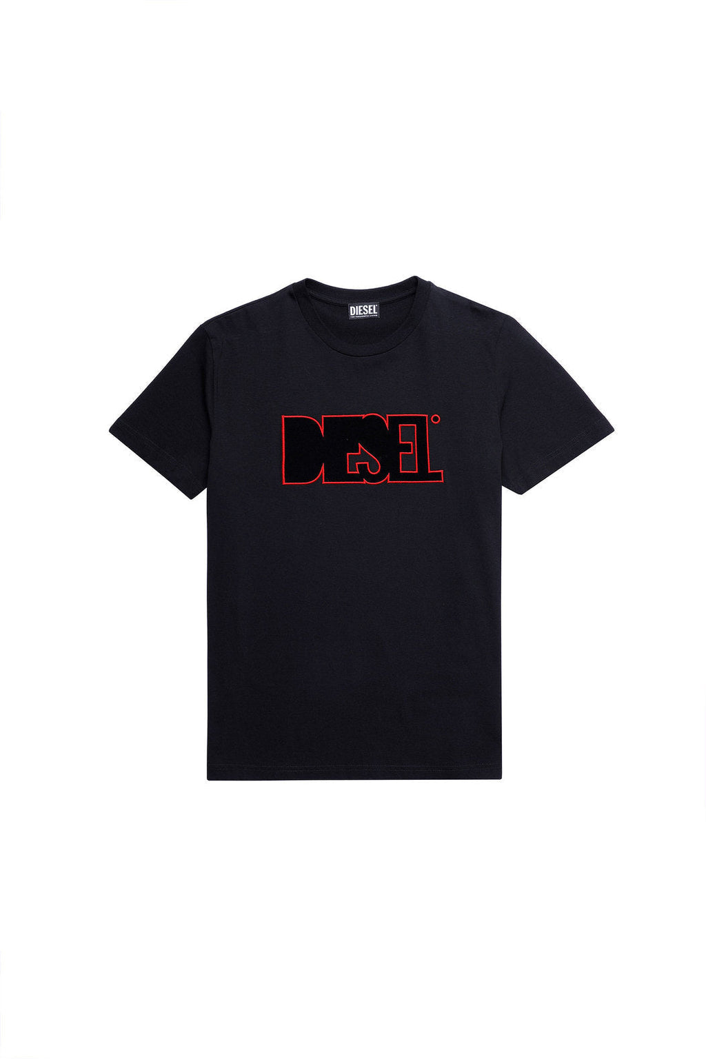 DIESEL GREEN LABEL T-SHIRT WITH FLEECE PATCH