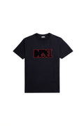 DIESEL GREEN LABEL T-SHIRT WITH FLEECE PATCH