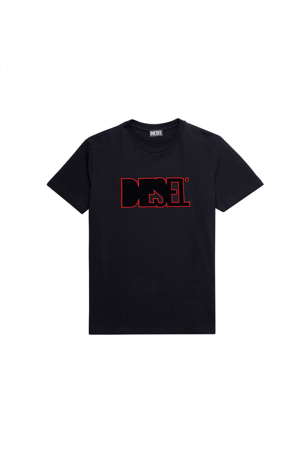 DIESEL GREEN LABEL T-SHIRT WITH FLEECE PATCH
