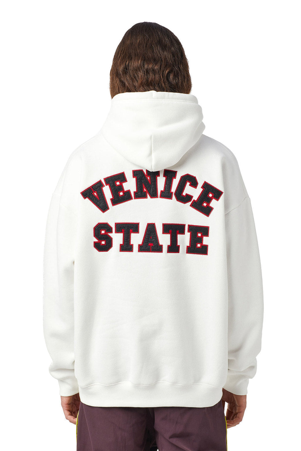 DIESEL HOODIE WITH VARSITY FELT PATCHES