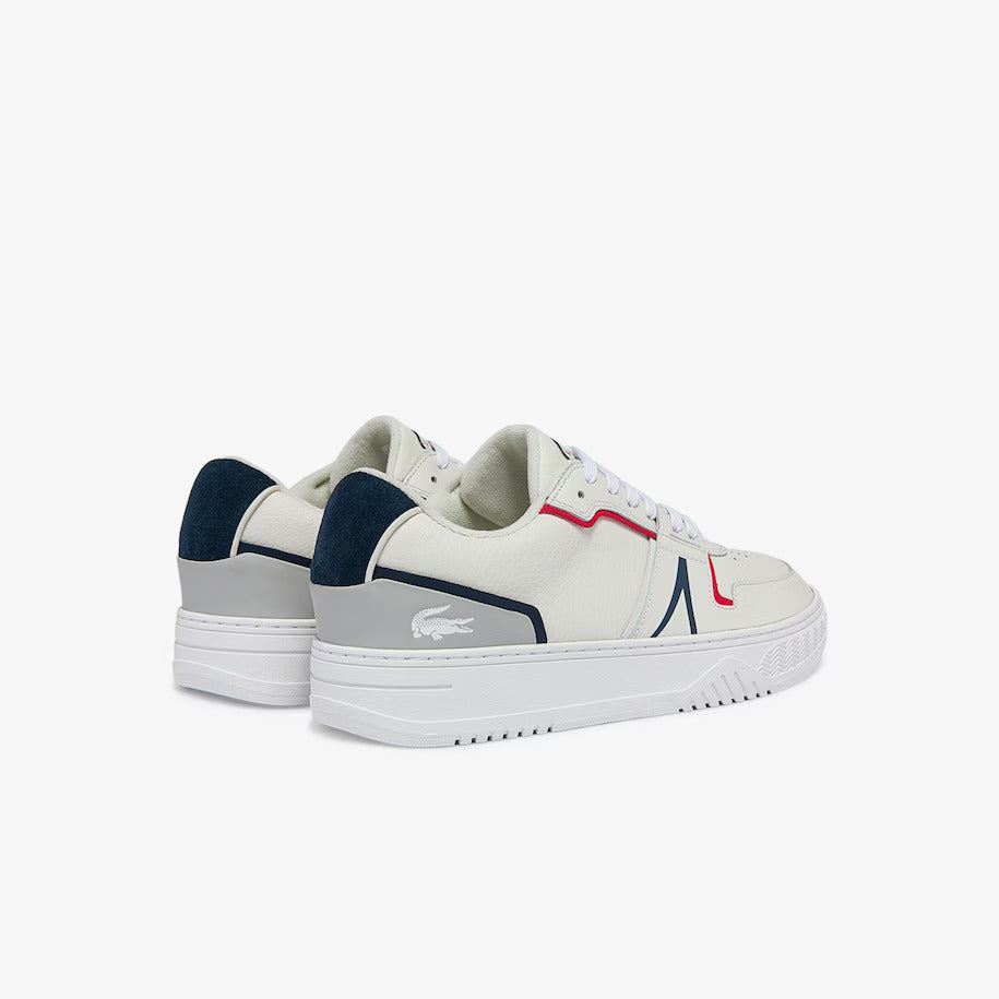 LACOSTE MEN'S L001 LEATHER TRAINERS