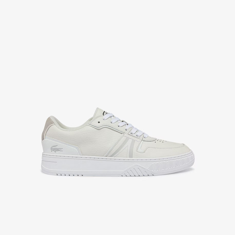 LACOSTE MEN'S L001 LEATHER TRAINERS