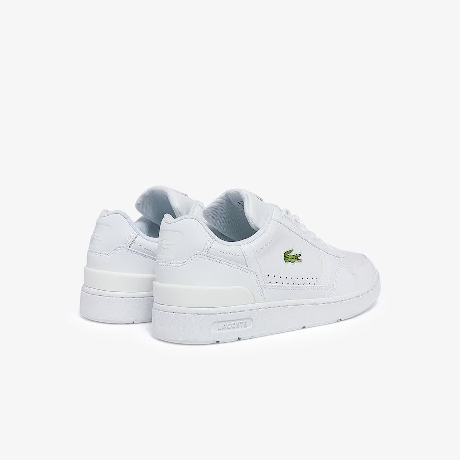 LACOSTE MEN'S T-CLIP LEATHER AND SYNTHETIC TRAINERS