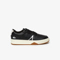 LACOSTE MEN'S L001 LEATHER POPPED HEEL TRAINERS