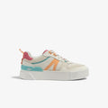 LACOSTE WOMEN'S L002 LEATHER HEEL POP TRAINERS