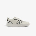 LACOSTE MEN'S L001 BASELINE LEATHER TRAINERS