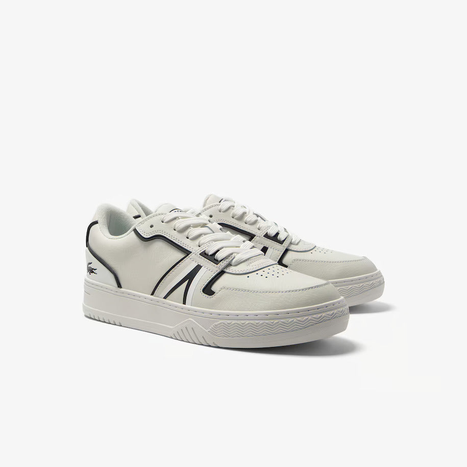 LACOSTE MEN'S L001 BASELINE LEATHER TRAINERS