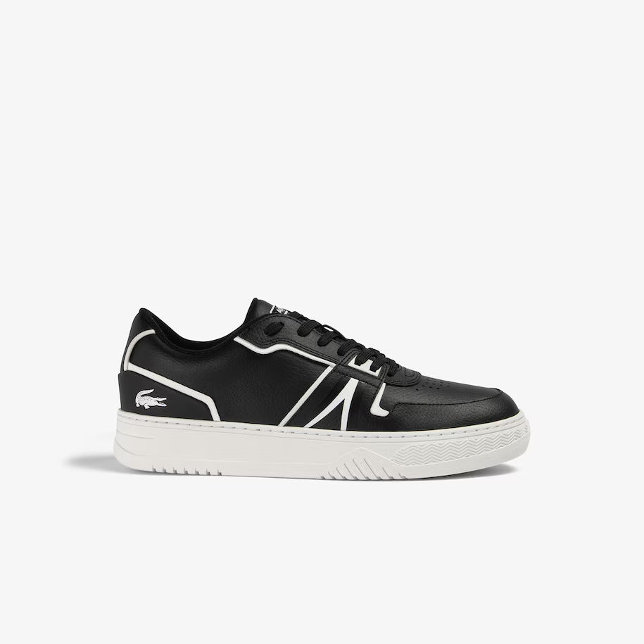 LACOSTE MEN'S L001 BASELINE LEATHER TRAINERS