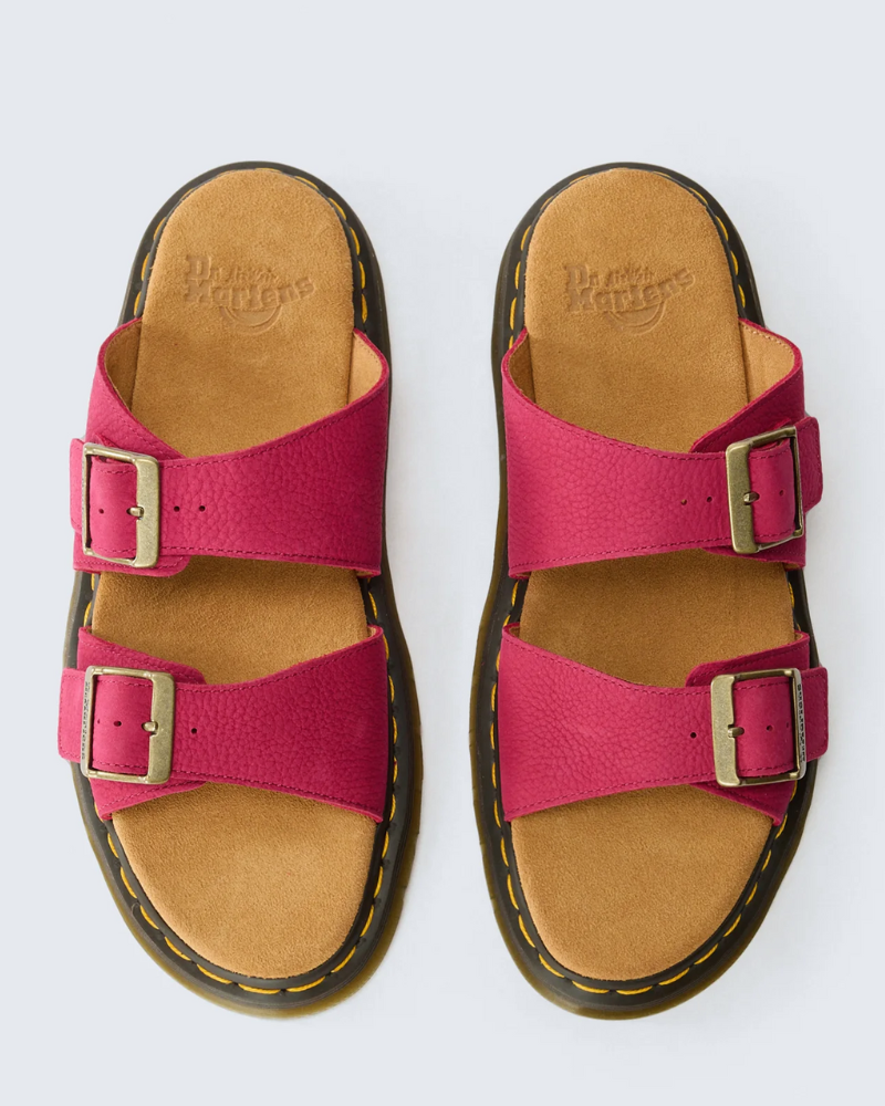 DR. MARTENS JOSEF SLIDE PINK NUBUCK