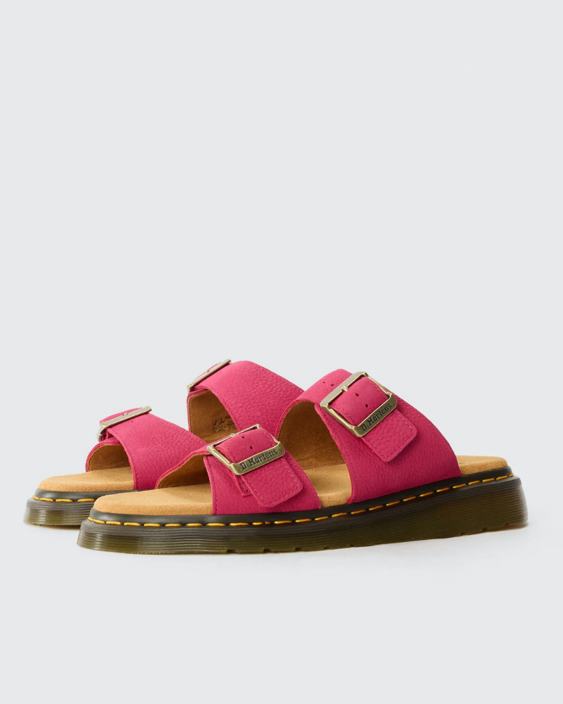 DR. MARTENS JOSEF SLIDE PINK NUBUCK