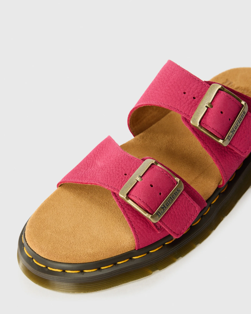 DR. MARTENS JOSEF SLIDE PINK NUBUCK