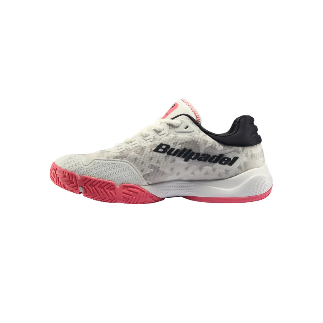 Women's Flow 24I - White and Black with Pink accents.