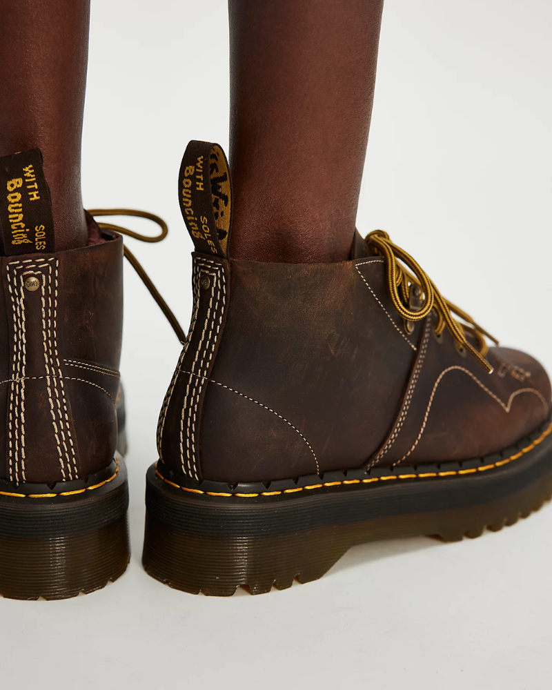 DR. MARTENS CHURCH QUAD AZTEC CRAZY HORSE BROWN