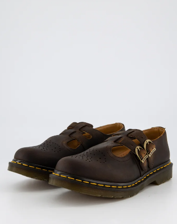 DR. MARTENS 8065 AZTEC CRAZY HORSE LEATHER MARY JANE BROWN