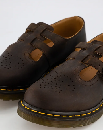 DR. MARTENS 8065 AZTEC CRAZY HORSE LEATHER MARY JANE BROWN
