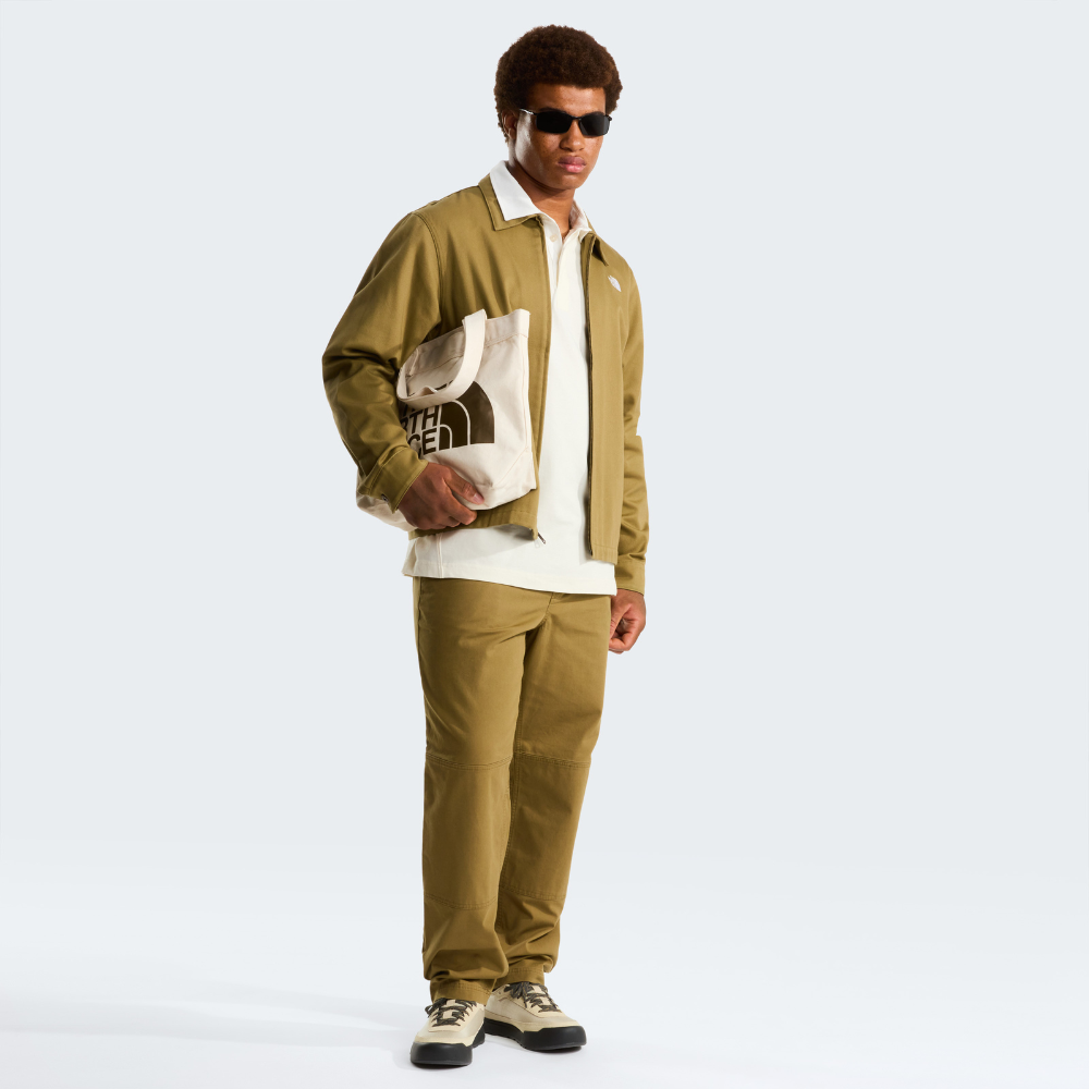 MEN'S TWILL COLLARED JACKET