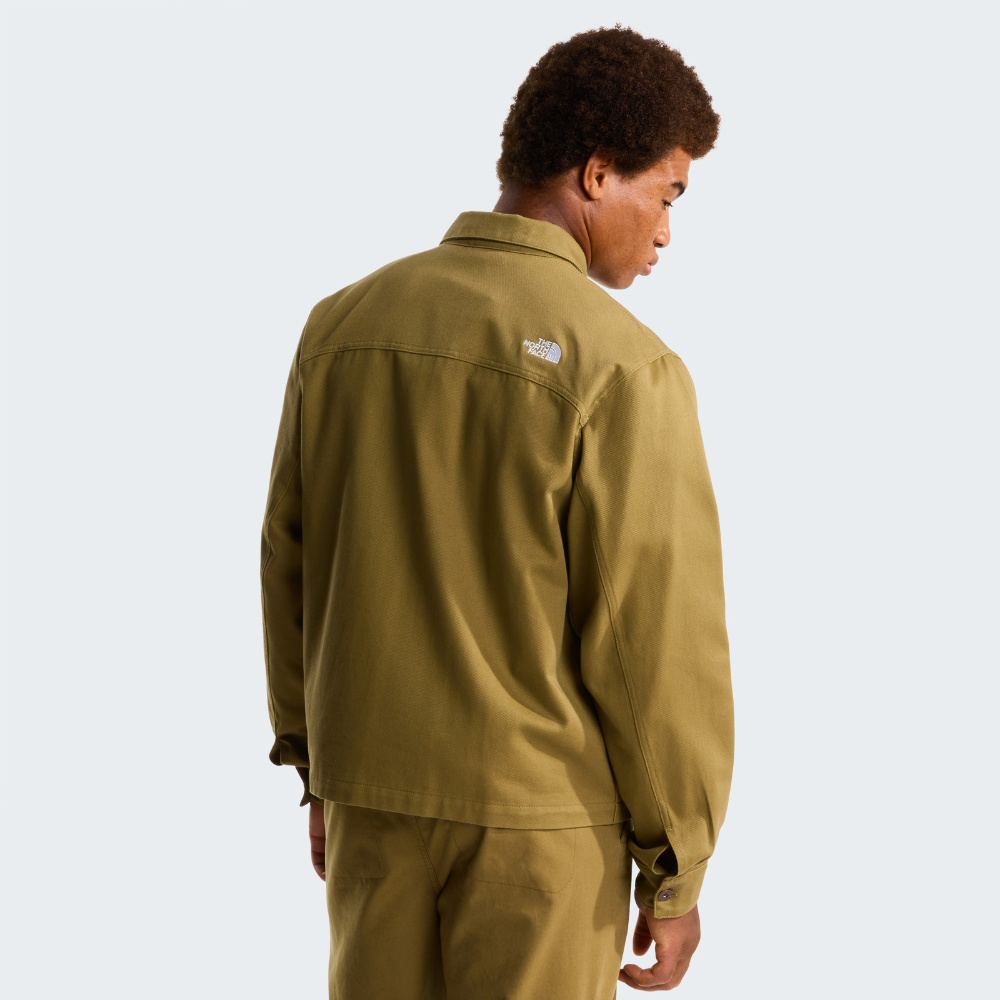 MEN'S TWILL COLLARED JACKET